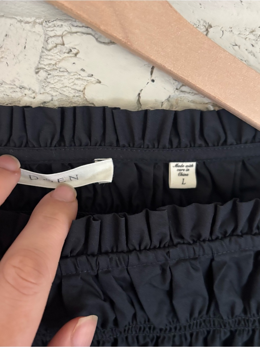 Doen Black Raquella Dress Large - Picture 4 of 4